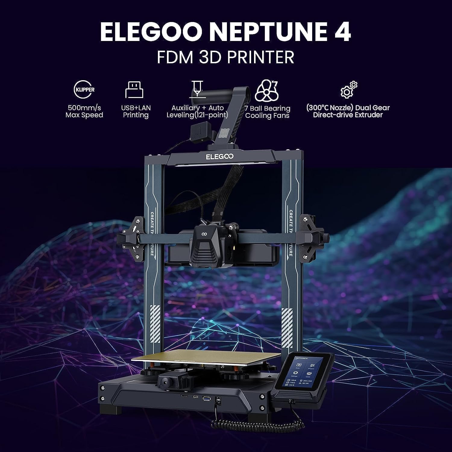 پرینتر سه بعدی الگو مدل Neptune 4 FDM