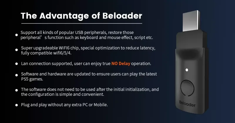 آداپتور USB بلودر مدل Beloader برای پلی‌استیشن 5