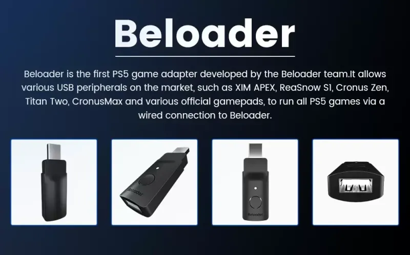 آداپتور USB بلودر مدل Beloader برای پلی‌استیشن 5